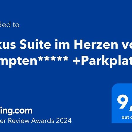 Luxus Suite Im Herzen Von Kempten***** +Parkplatz Kültér fotó