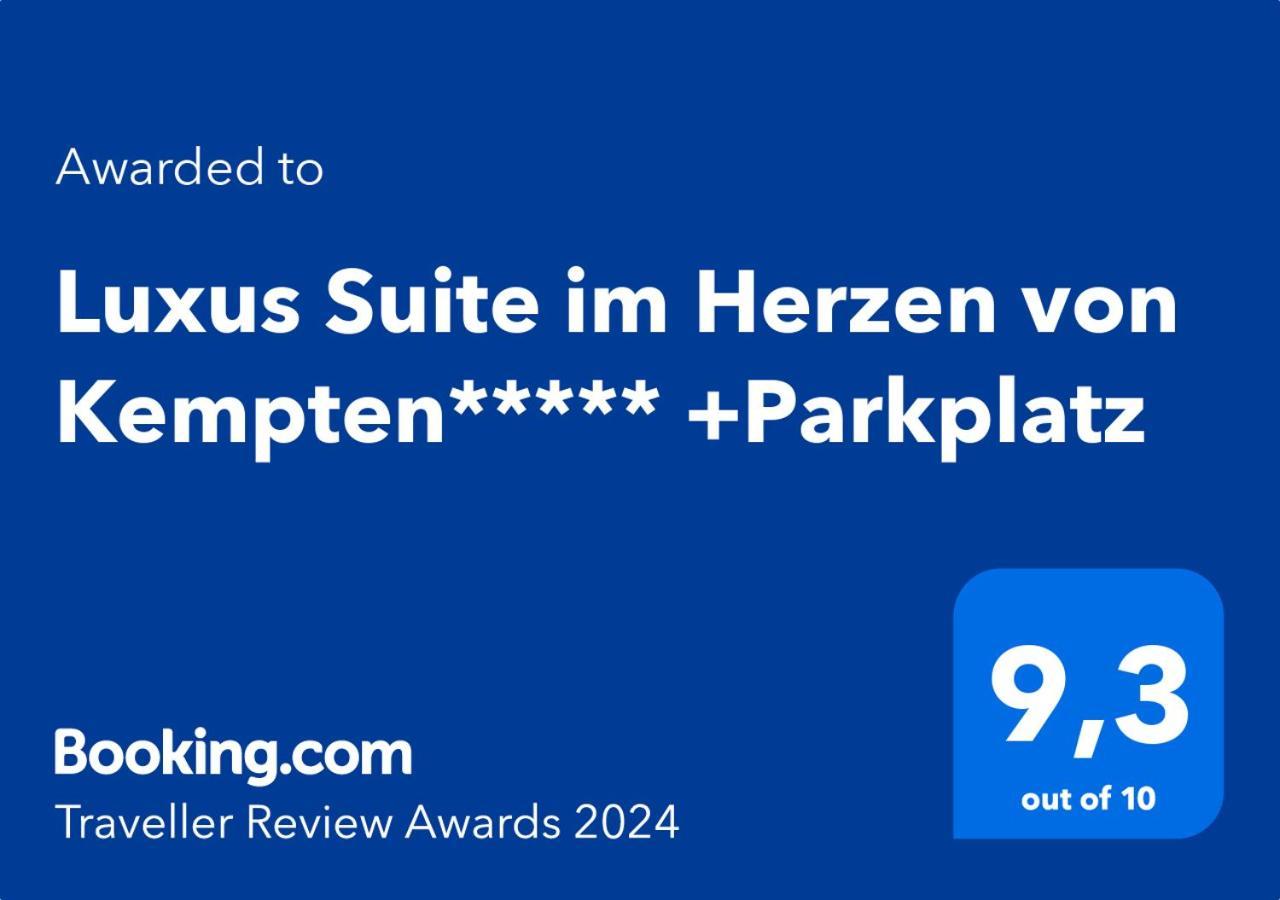 Luxus Suite Im Herzen Von Kempten***** +Parkplatz Kültér fotó